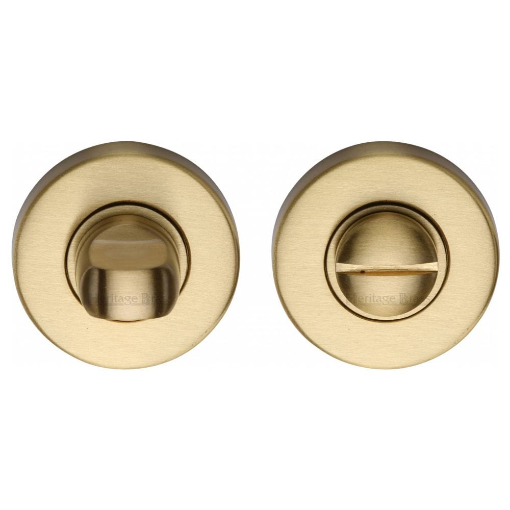 Heritage Brass Door Furniture Satin Brass / No Heritage Brass - Thumbturn & Emergency Release Satin Brass Finish