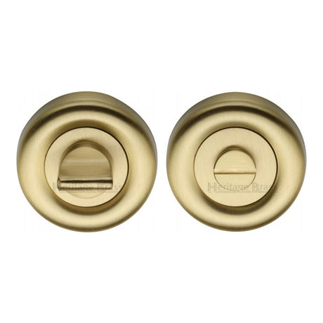 Heritage Brass Door Furniture Satin Brass / No Heritage Brass - Thumbturn & Emergency Release Satin Brass Finish
