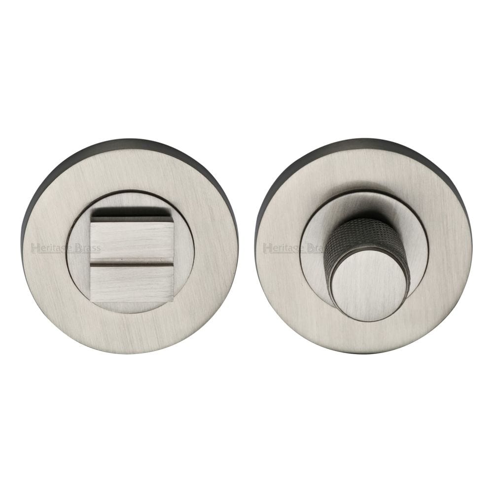 Heritage Brass Door Furniture Satin Nickel / No Heritage Brass - Thumbturn & Emergency Release Satin Nickel Finish