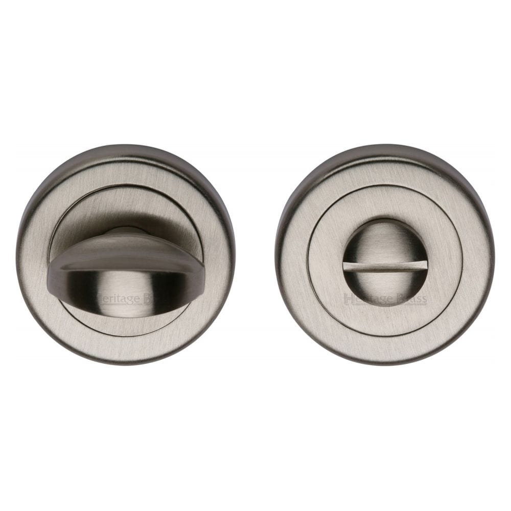 Heritage Brass Door Furniture Satin Nickel / No Heritage Brass - Thumbturn & Emergency Release Satin Nickel Finish