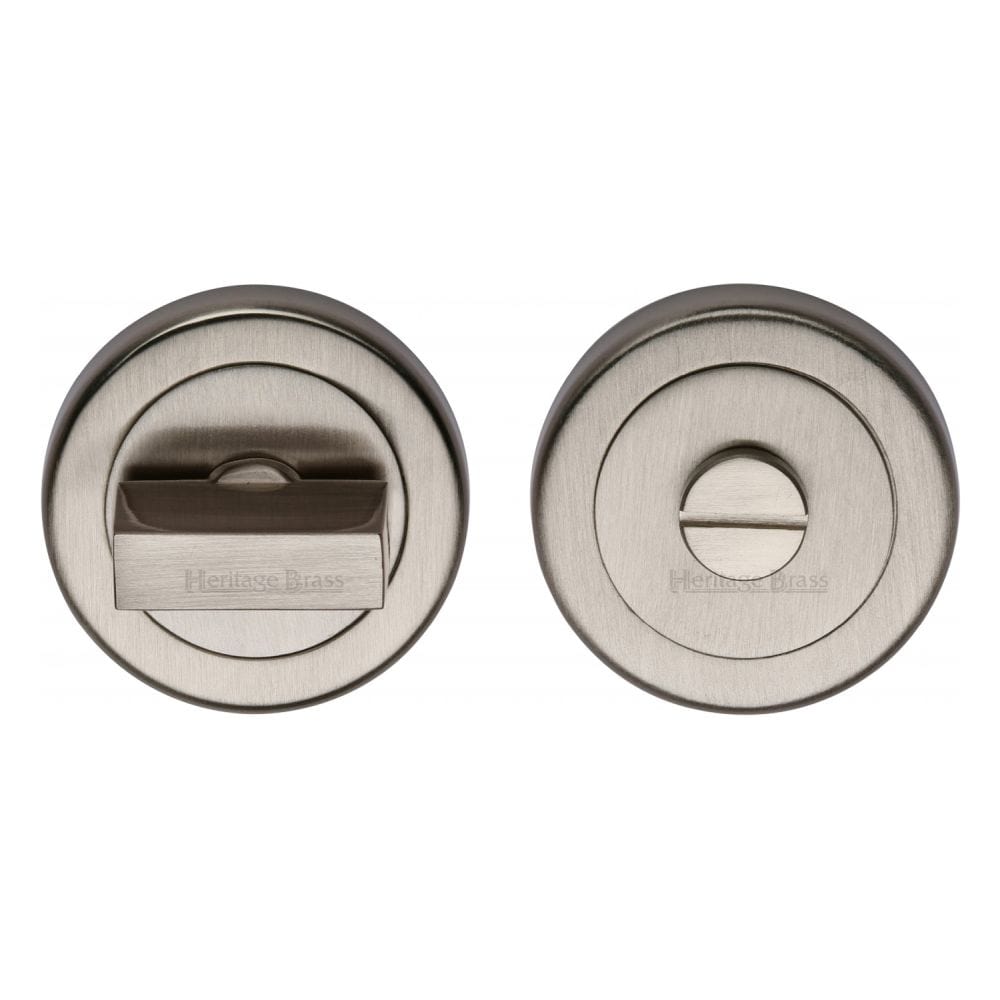 Heritage Brass Door Furniture Satin Nickel / No Heritage Brass - Thumbturn & Emergency Release Satin Nickel Finish