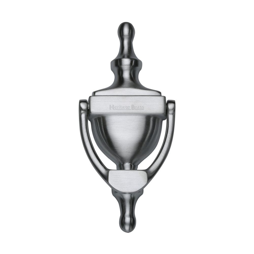 Heritage Brass Door Furniture Satin Chrome / Urn Door Knocker Heritage Brass - Urn Knocker 6" Satin Chrome Finish