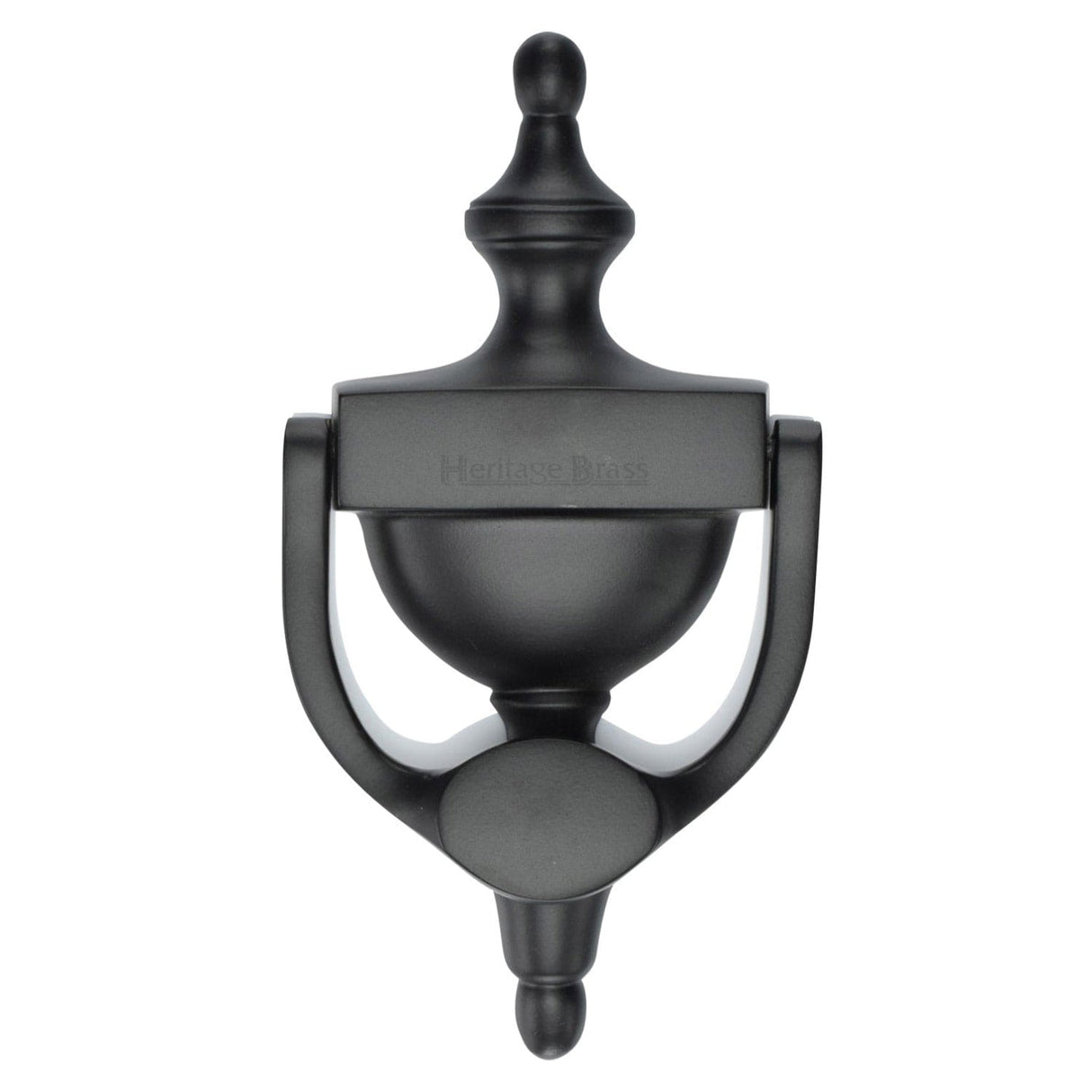 Heritage Brass Door Furniture Matt Black / Urn Door Knocker Heritage Brass - Urn Knocker 7 1/4 Matt Black finish