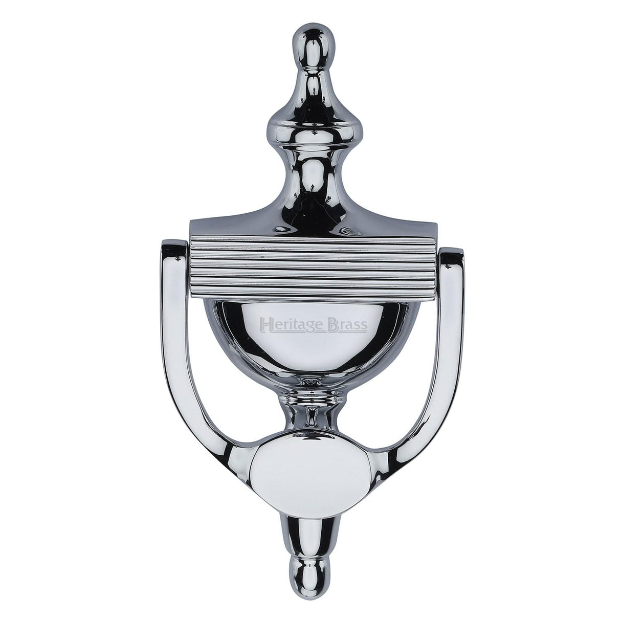 Heritage Brass Door Furniture Polished Chrome / Urn Door Knocker Heritage Brass - Urn Knocker 7 1/4" Polished Chrome finish