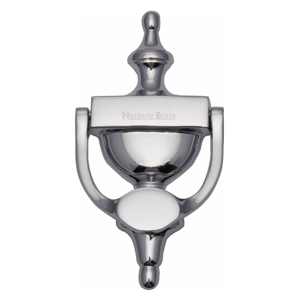 Heritage Brass Door Furniture Polished Chrome / Urn Door Knocker Heritage Brass - Urn Knocker 7 1/4" Polished Chrome Finish