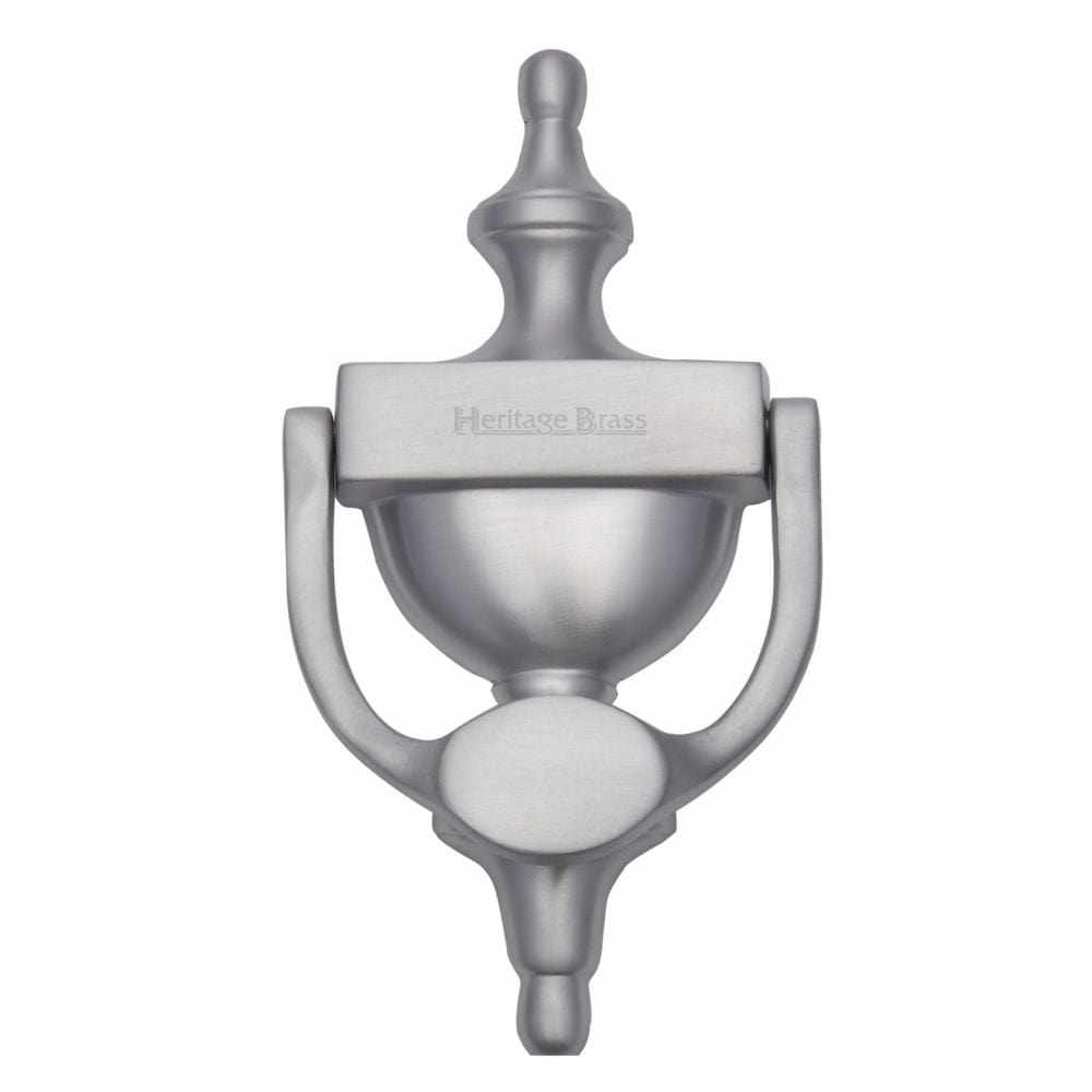 Heritage Brass Door Furniture Satin Chrome / Urn Door Knocker Heritage Brass - Urn Knocker 7 1/4" Satin Chrome Finish