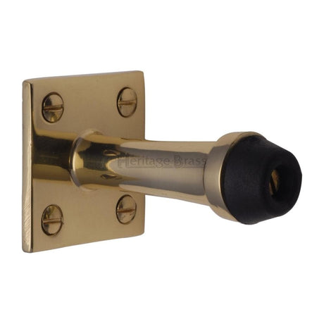 Heritage Brass Door Furniture Polished Brass / Projection Door Stop Heritage Brass - Wall Mounted Door Stop 2 1/2" Polished Brass Finish