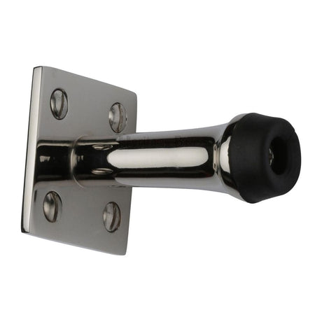 Heritage Brass Door Furniture Polished Nickel / Projection Door Stop Heritage Brass - Wall Mounted Door Stop 2 1/2" Polished Nickel Finish