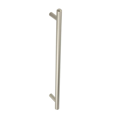 This is an image of a Burlington - 388x20mm pull handle - Satin Nickel  that is availble to order from Trade Door Handles in Kendal.
