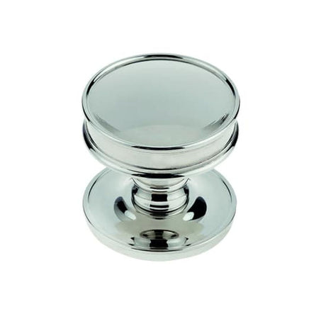 This is an image of a Burlington - Berkeley cupboard knob - Polished Nickel  that is availble to order from Trade Door Handles in Kendal.