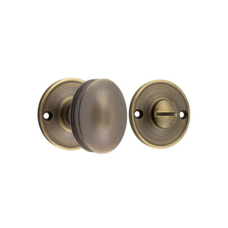 This is an image of a Burlington - 40mm AB Turn & release   that is availble to order from Trade Door Handles in Kendal.