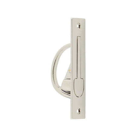 This is an image of a Burlington - 130x25mm PN Flush edge handle   that is availble to order from Trade Door Handles in Kendal.