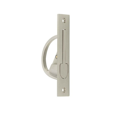 This is an image of a Burlington - 130x25mm SN Flush edge handle   that is availble to order from Trade Door Handles in Kendal.