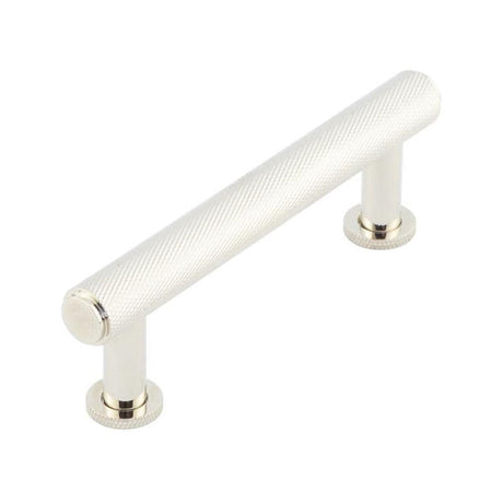This is an image of a Burlington - Piccadilly Cabinet Handle 96mm CTC - Polished Nickel  that is availble to order from Trade Door Handles in Kendal.