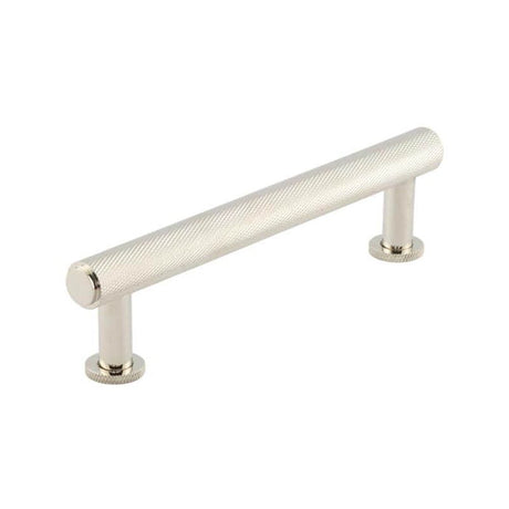 This is an image of a Burlington - Piccadilly Cabinet Handle 128mm CTC - Polished Nickel  that is availble to order from Trade Door Handles in Kendal.