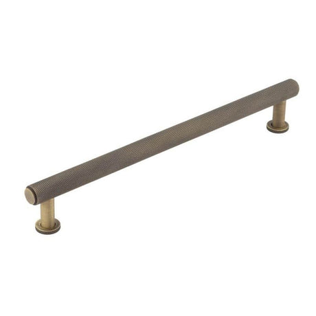 This is an image of a Burlington - Piccadilly Cabinet Handle 224mm CTC - Antique Brass  that is availble to order from Trade Door Handles in Kendal.
