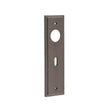 This is an image of a Burlington - Standard Lock Plate Choices  that is availble to order from Trade Door Handles in Kendal.