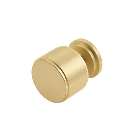 This is an image of a Burlington - Belgrave Cupboard knob - Satin Brass  that is availble to order from Trade Door Handles in Kendal.
