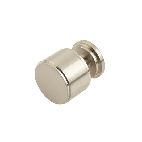 This is an image of a Burlington - Belgrave Cupboard knob - Satin Nickel  that is availble to order from Trade Door Handles in Kendal.