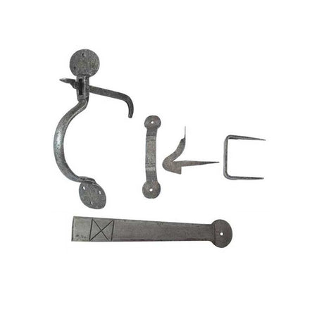 This is an image of a Frelan - Thumb Latch - Pewter  that is availble to order from Trade Door Handles in Kendal.