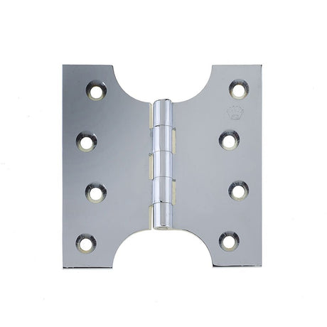 This is an image of a Frelan - 102x102mm Budget Parliament Hinges - Polished Chrome  that is availble to order from Trade Door Handles in Kendal.