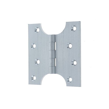 This is an image of a Frelan - 102x102mm Budget Parliament Hinges - Satin Chrome  that is availble to order from Trade Door Handles in Kendal.