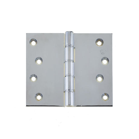 This is an image of a Frelan - 102x127mm Projection Brass Hinges - Polished Chrome  that is availble to order from Trade Door Handles in Kendal.