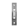 This is an image of a Frelan - Zinc Plated Face & Nylon Roller Sash Pulley  that is availble to order from Trade Door Handles in Kendal.