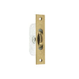 This is an image of a Frelan - Brass Roller Sash Axel Pulley - Polished Brass  that is availble to order from Trade Door Handles in Kendal.