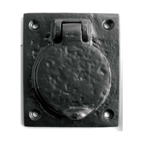 This is an image of a Antique Black - 78x65mm Cylinder Cover   that is availble to order from Trade Door Handles in Kendal.
