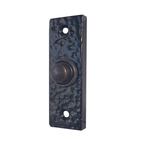 This is an image of a Frelan - Bell Push - Antique Black  that is availble to order from Trade Door Handles in Kendal.