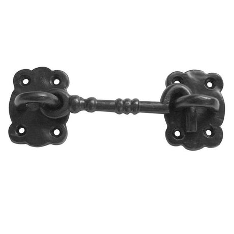 This is an image of a Frelan - Cabin Hook 140mm - Antique Black  that is availble to order from Trade Door Handles in Kendal.