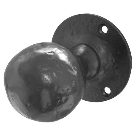 This is an image of a Frelan - Ball Shaped Mortice Knobs - Antique Black  that is availble to order from Trade Door Handles in Kendal.
