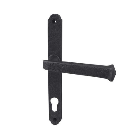 This is an image of a Antique Black - 240x28mm PVCu Lockset   that is availble to order from Trade Door Handles in Kendal.