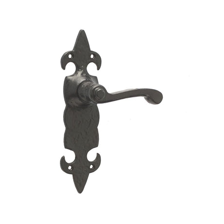 This is an image of a Frelan - Fleur De Lys Lever Latch Handles  that is availble to order from Trade Door Handles in Kendal.