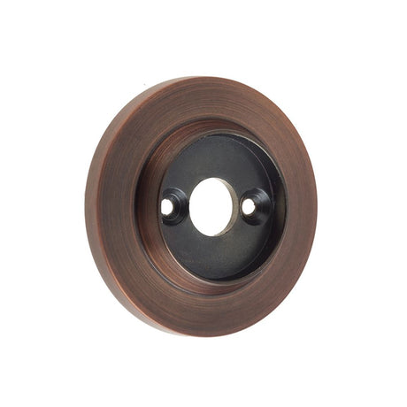 This is an image of a Frelan - Replacement Roses for Porcelain Door Knobs Dark Bronze  that is availble to order from Trade Door Handles in Kendal.