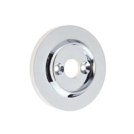 This is an image of a Frelan - Replacement Roses for Porcelain Door Knobs Polished Chrome  that is availble to order from Trade Door Handles in Kendal.