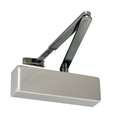 This is an image of a Frelan - SIL Size2-4 Closer C/w Blk Arm   that is availble to order from Trade Door Handles in Kendal.