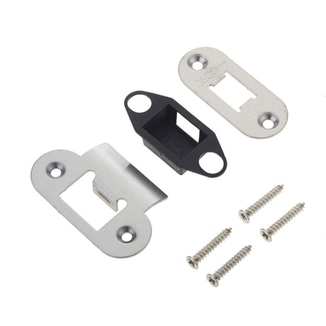 This is an image of a Frelan - SS Radiused accessory pack for JL-HDT hvy duty tubular latch  that is availble to order from Trade Door Handles in Kendal.