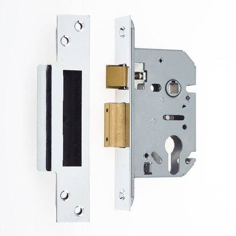 This is an image of a Frelan - 76mm SC Euro profile sashlock   that is availble to order from Trade Door Handles in Kendal.