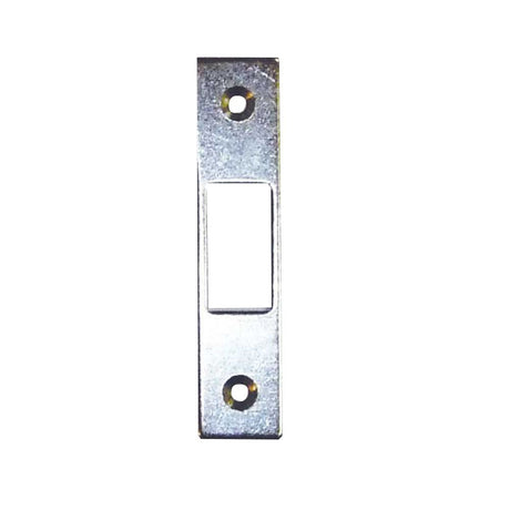 This is an image of a Frelan - 90X20MM STRIKE PLATE FOR JL195 ZP  that is availble to order from Trade Door Handles in Kendal.