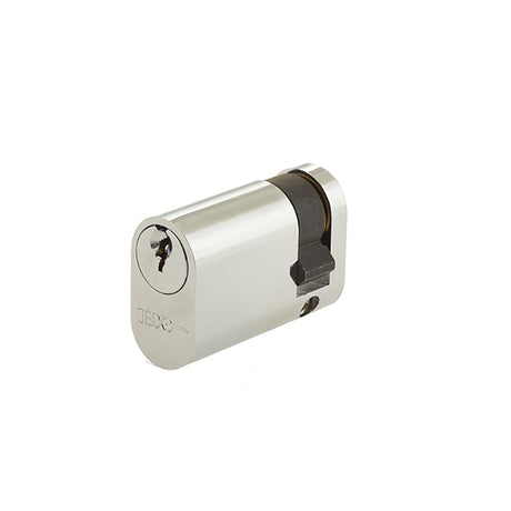 This is an image of a Frelan - 45mm PC Oval single cylinder   that is availble to order from Trade Door Handles in Kendal.