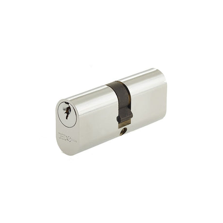 This is an image of a Frelan - 60mm PC Oval double cylinder   that is availble to order from Trade Door Handles in Kendal.