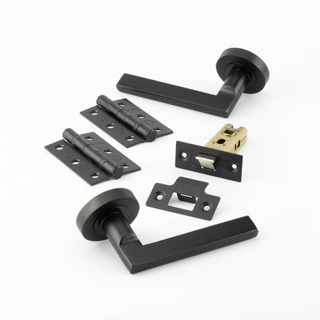 This is an image of a Frelan - JMB600 LATCH BOX PACK   that is availble to order from Trade Door Handles in Kendal.
