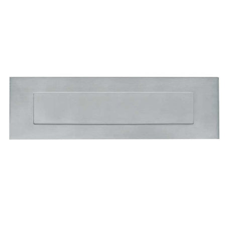 This is an image of a Frelan - Letter Plate 330 x 100mm - Grade 304 Satin Stainless Steel  that is availble to order from Trade Door Handles in Kendal.