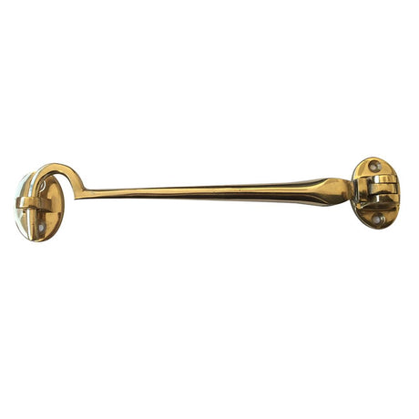 This is an image of a Frelan - 102mm Cabin Hooks - Polished Brass  that is availble to order from Trade Door Handles in Kendal.