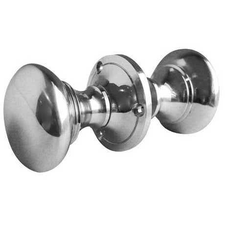 This is an image of a Frelan - Kontrax Rim Knobs - Polished Chrome  that is availble to order from Trade Door Handles in Kendal.