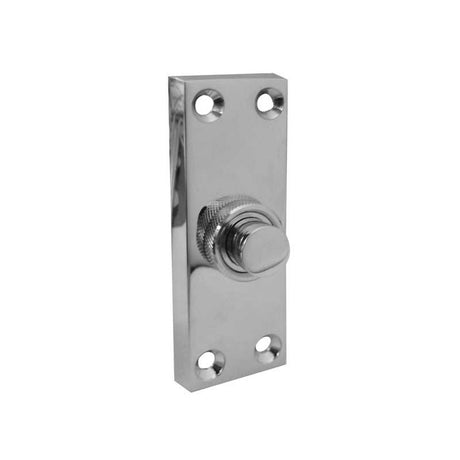 This is an image of a Frelan - Bell Push - Polished Chrome  that is availble to order from Trade Door Handles in Kendal.