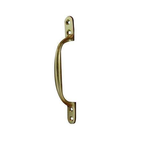 This is an image of a Frelan - 104mm Sash Handle  - Polished Brass  that is availble to order from Trade Door Handles in Kendal.