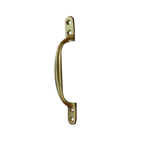 This is an image of a Frelan - 133mm Sash Handle  - Polished Brass  that is availble to order from Trade Door Handles in Kendal.